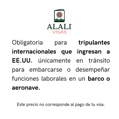Trámite Visa C1/D (EE.UU)